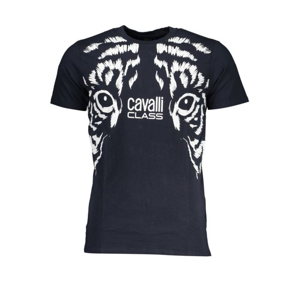 Cavalli Class Blu Cotton Men Men's T-Shirt